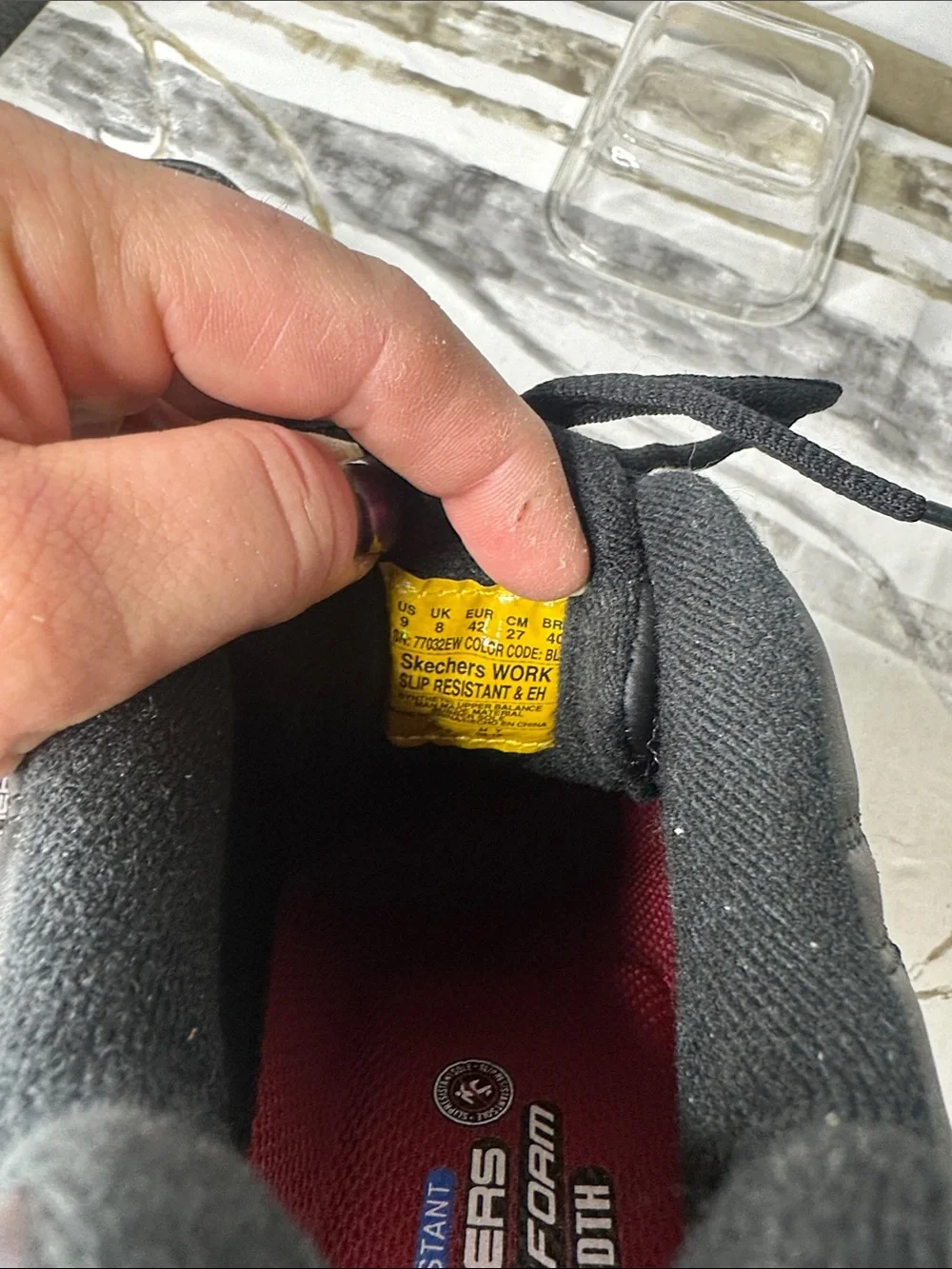 Skechers Relaxed Fit Mens Work Slip Resistant Sneakers - Picture 6 of 7